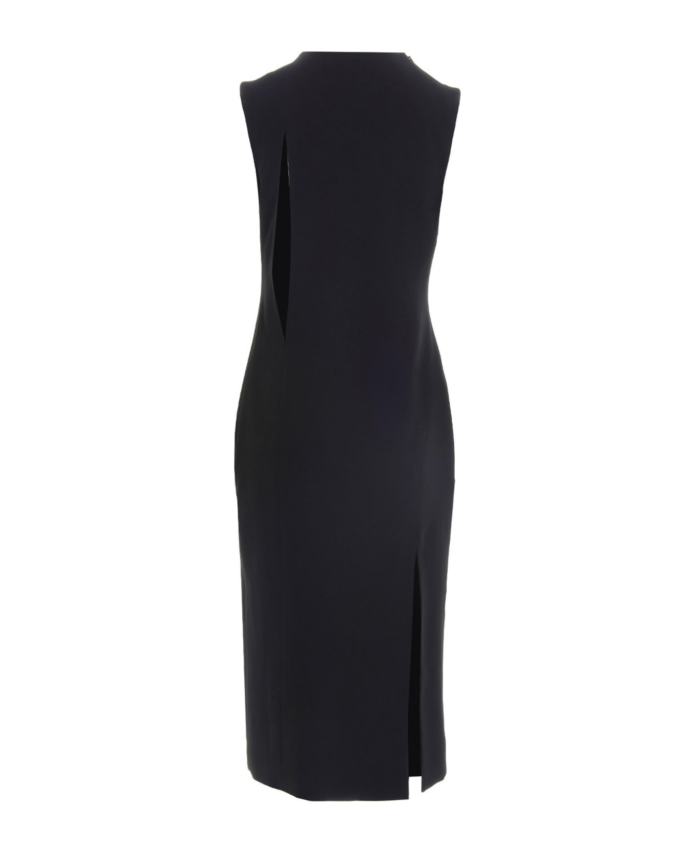 Sleeveless Midi Dress With Cutouts - 2