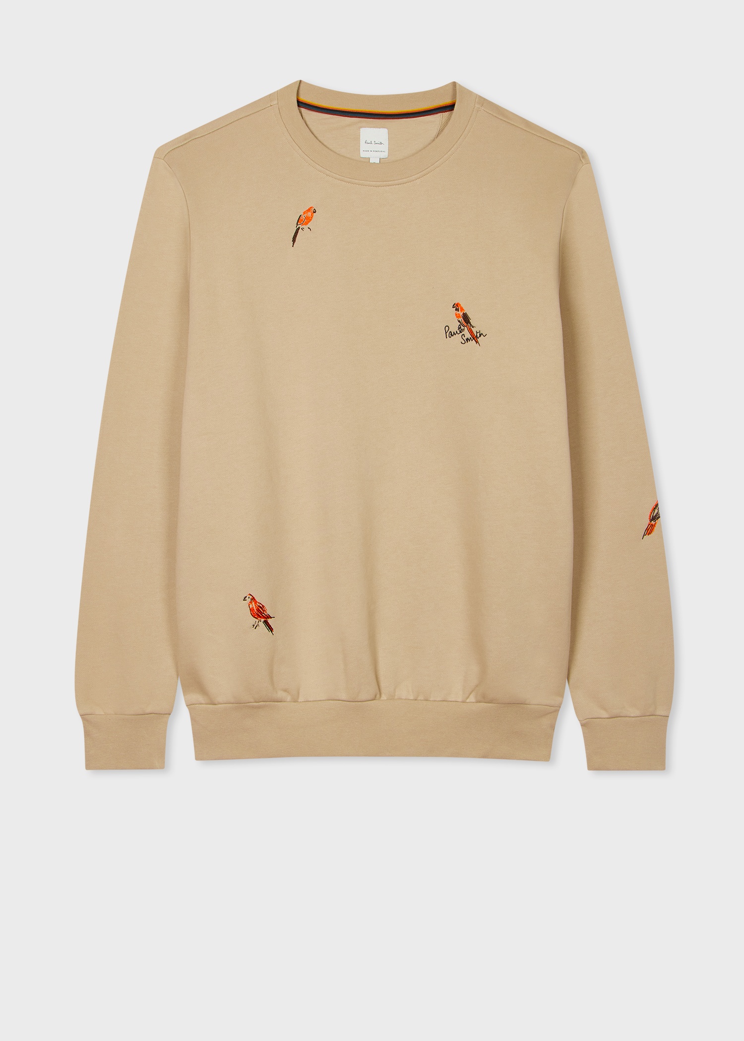 Beige Embroidered 'Bird' Sweatshirt - 1