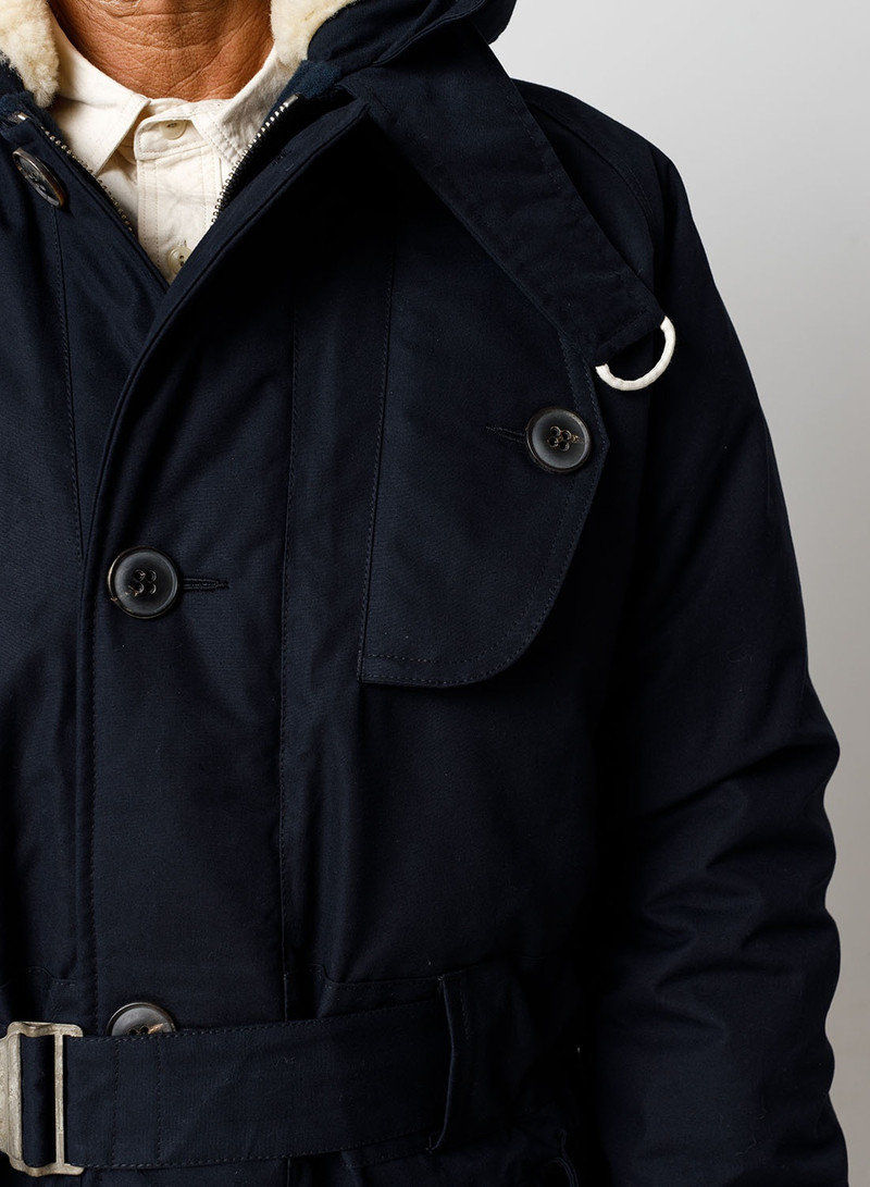 Nigel Cabourn Antarctic Parka Black Navy | REVERSIBLE