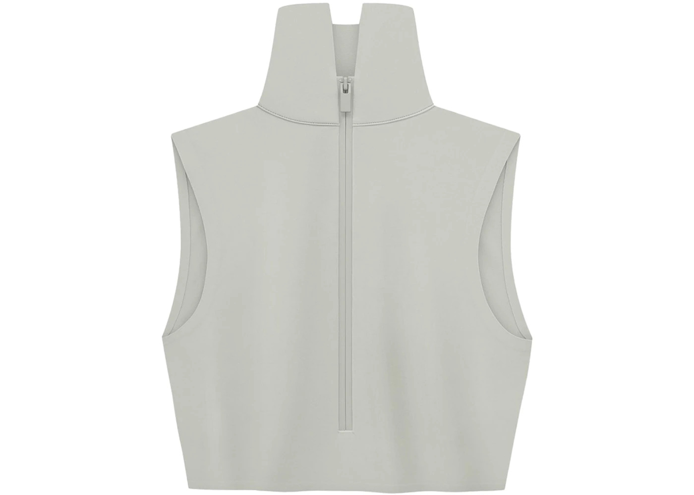 Fear of God Athletics Womens High Neck Crop Top Sesame - 2