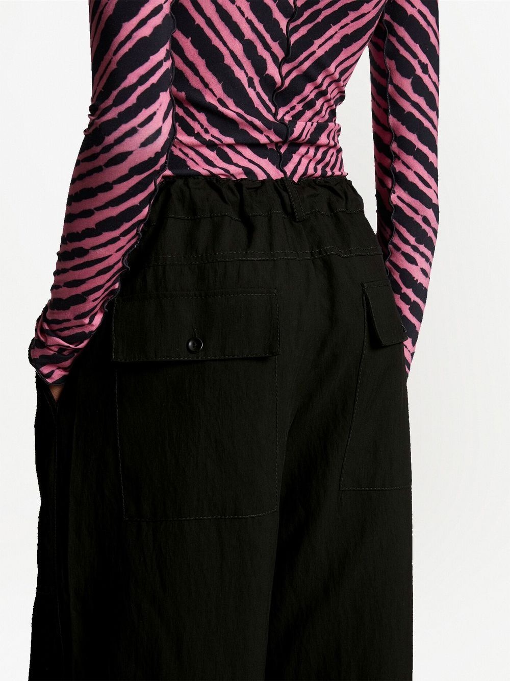 drawstring straight-leg trousers - 5