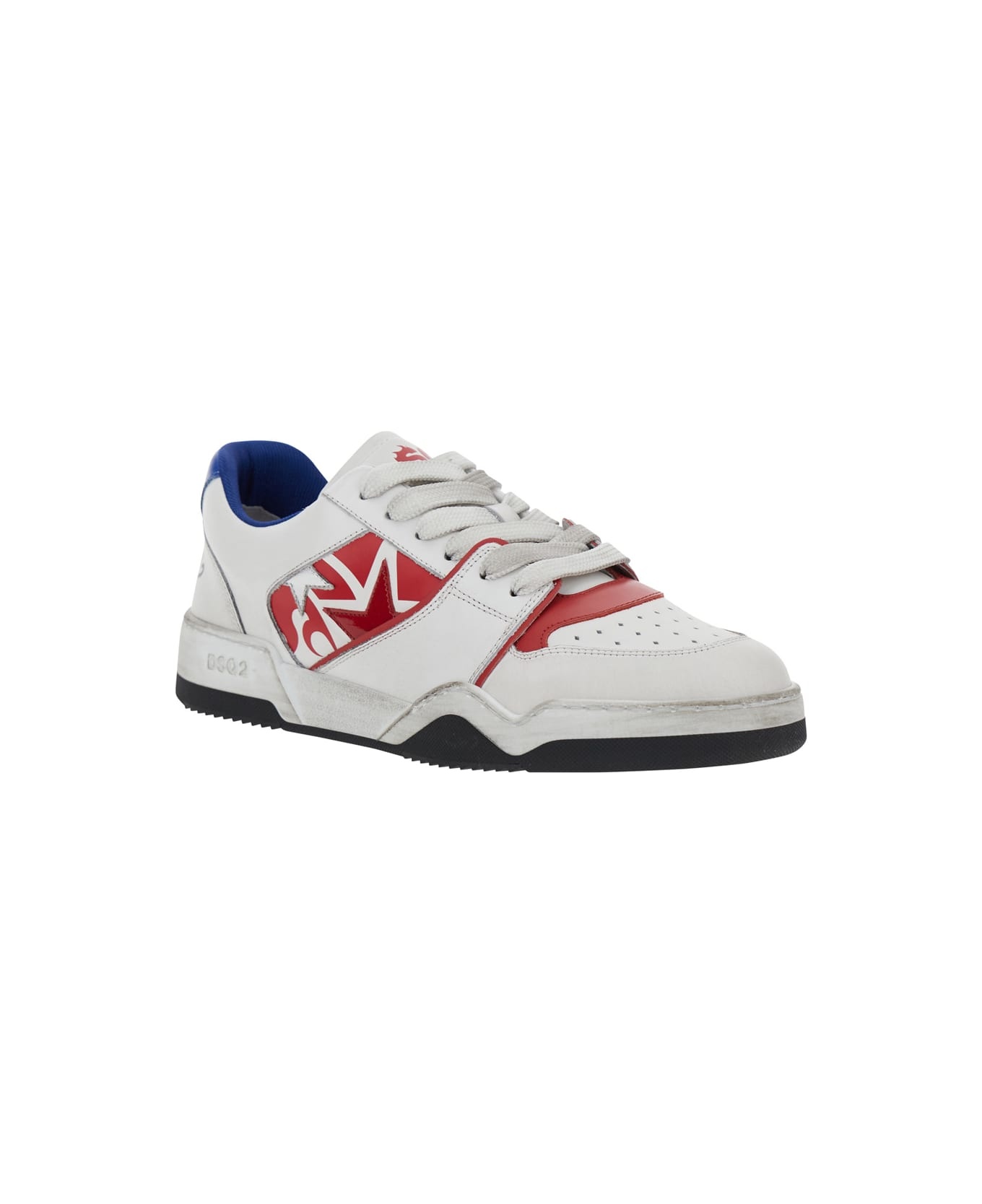 Multicolor Leather Spiker Sneakers - 2