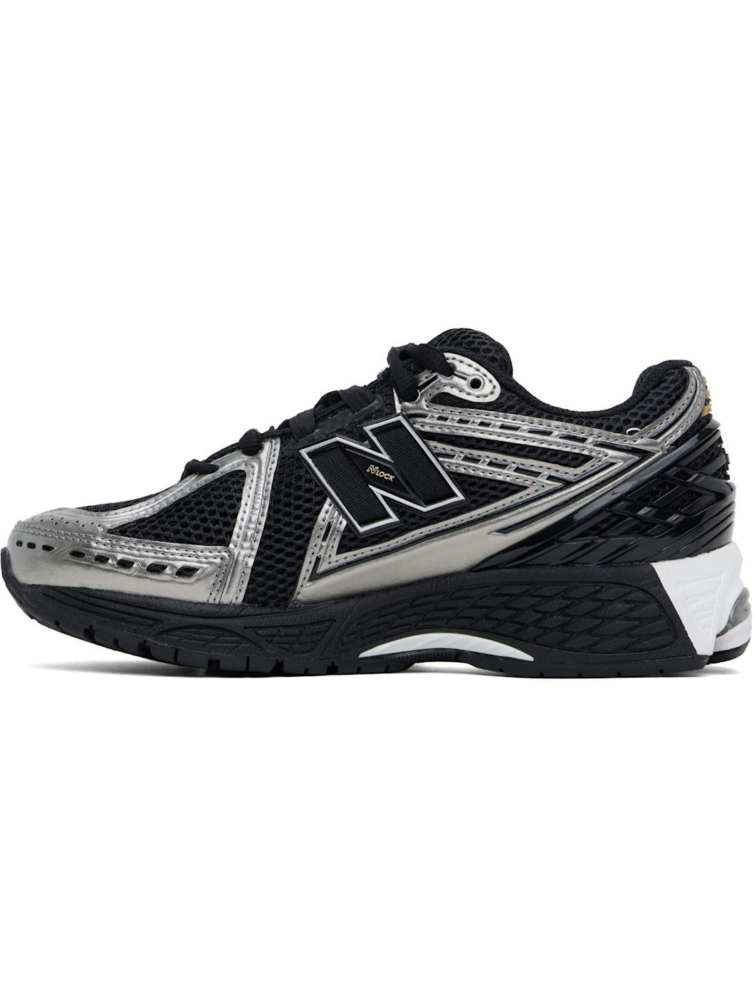 Black & Silver 1906R Sneakers - 3