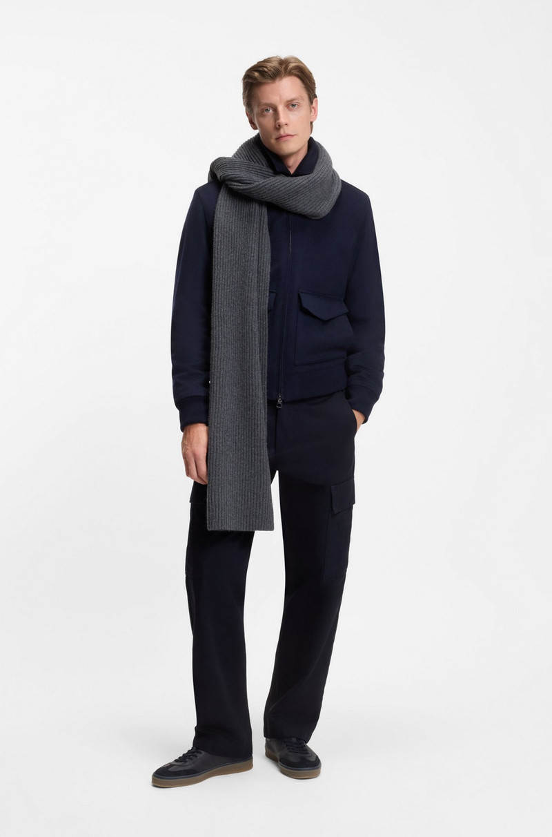 BOSS BECKHAM X BOSS SCARF IN VIRGIN WOOL AND CASHMERE outlook
