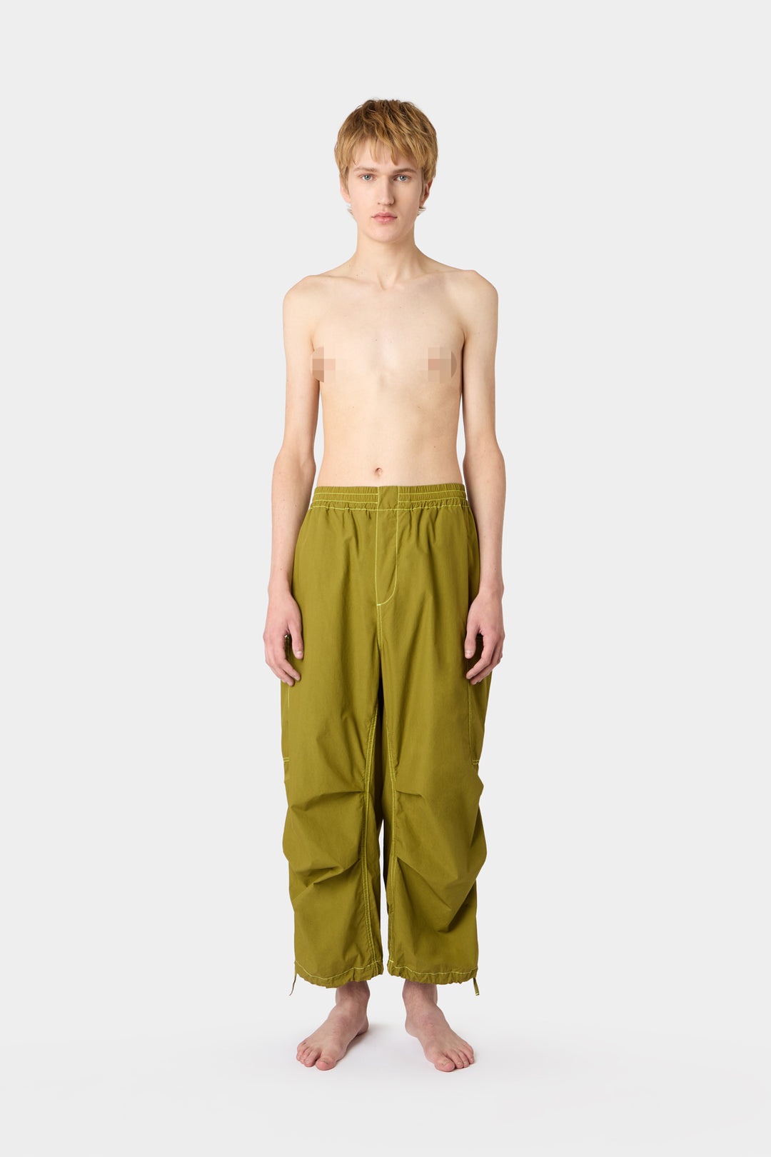 COULISSE CARGO PANTS / olive green - 4