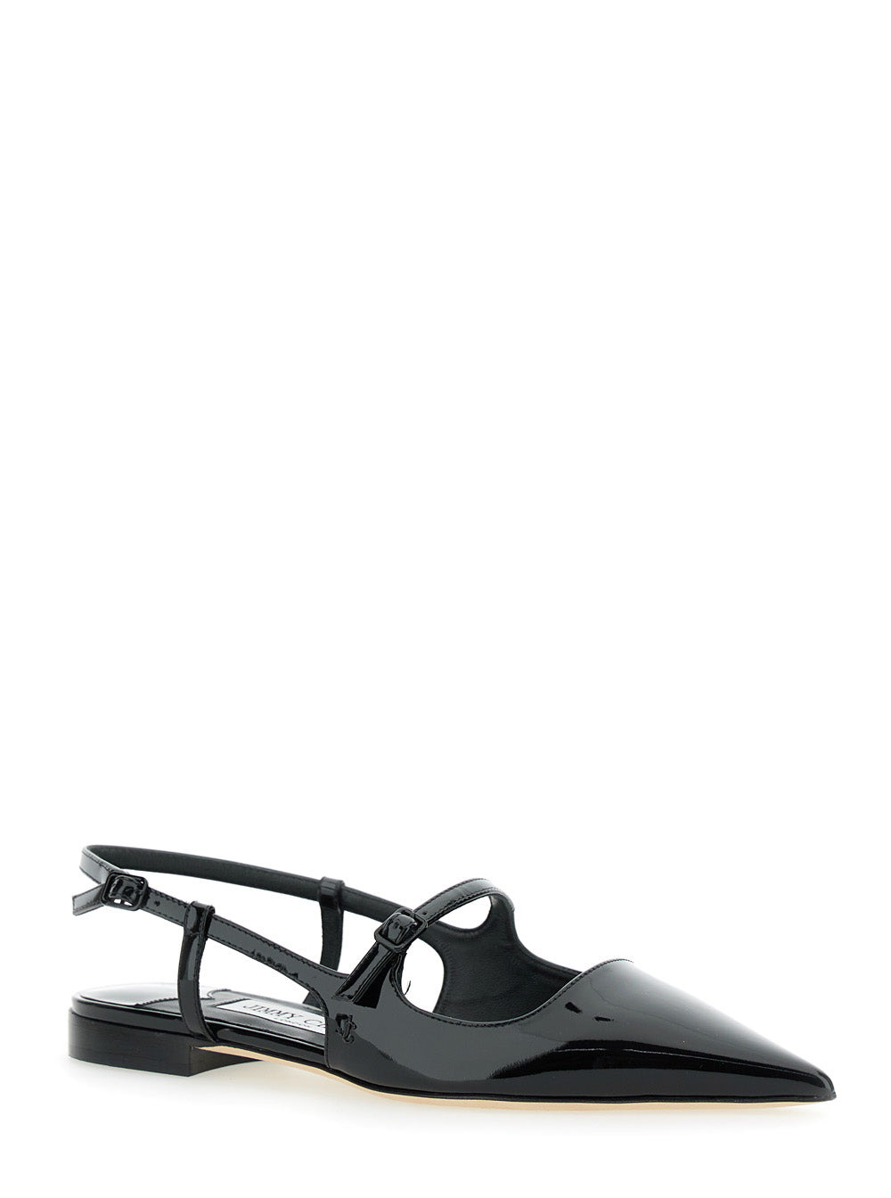 Jimmy Choo Women 'Didi Flat' Black Ballerinas With Shiny Finish In Leather Woman - 2