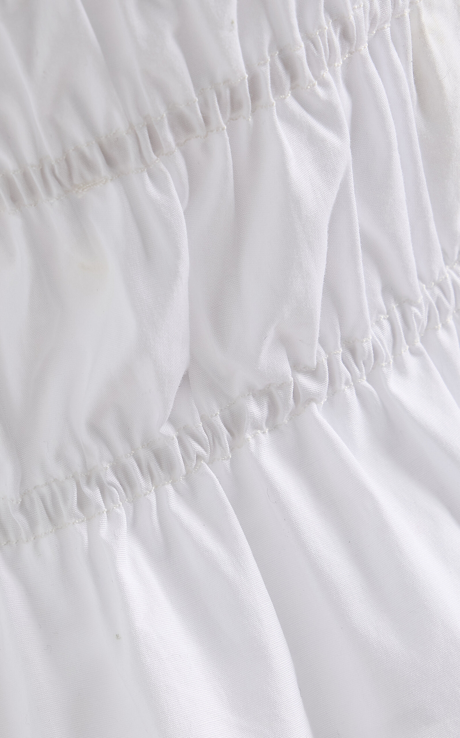 Ayla Smocked Cotton Top white - 5