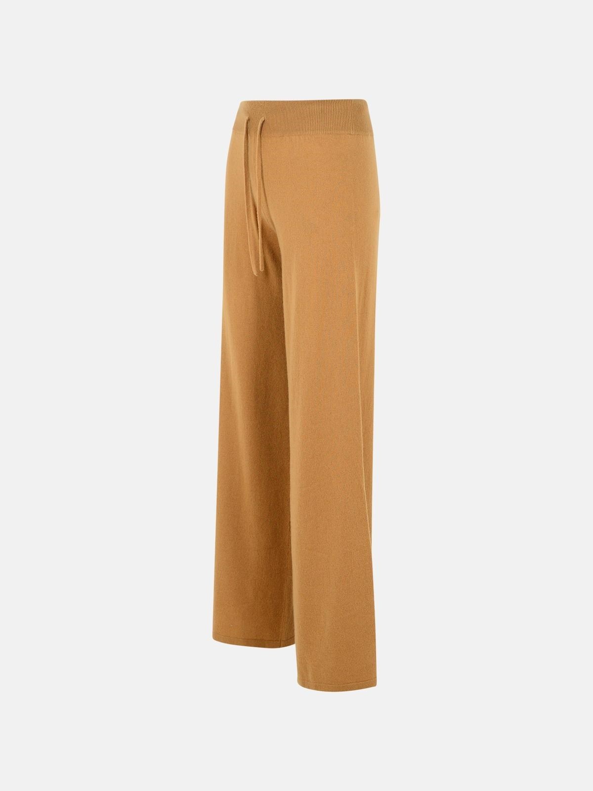 'SOFI' BROWN CASHMERE PANTS - 2