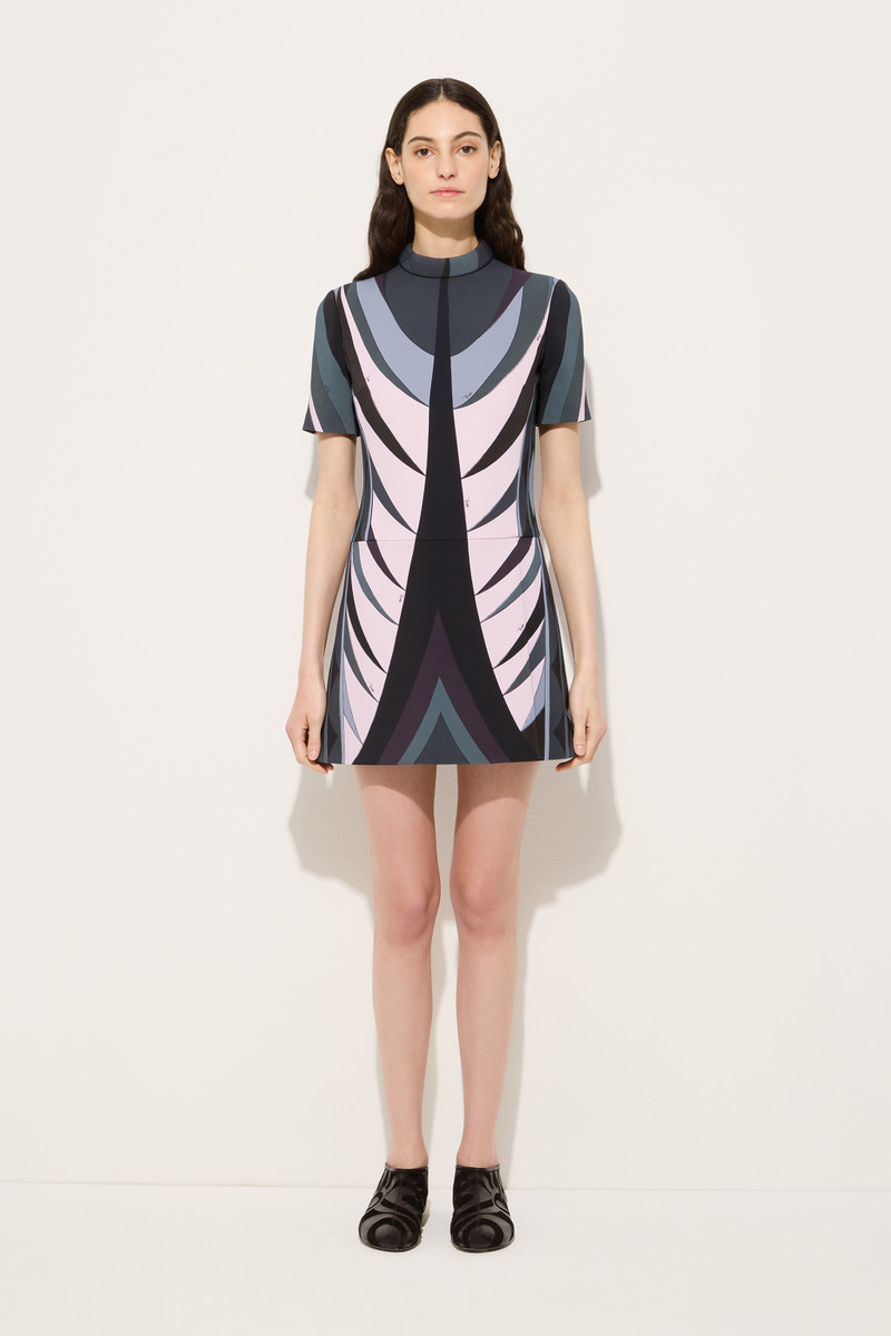 PUCCI VOLUTE PRINT FLARED DRESS outlook