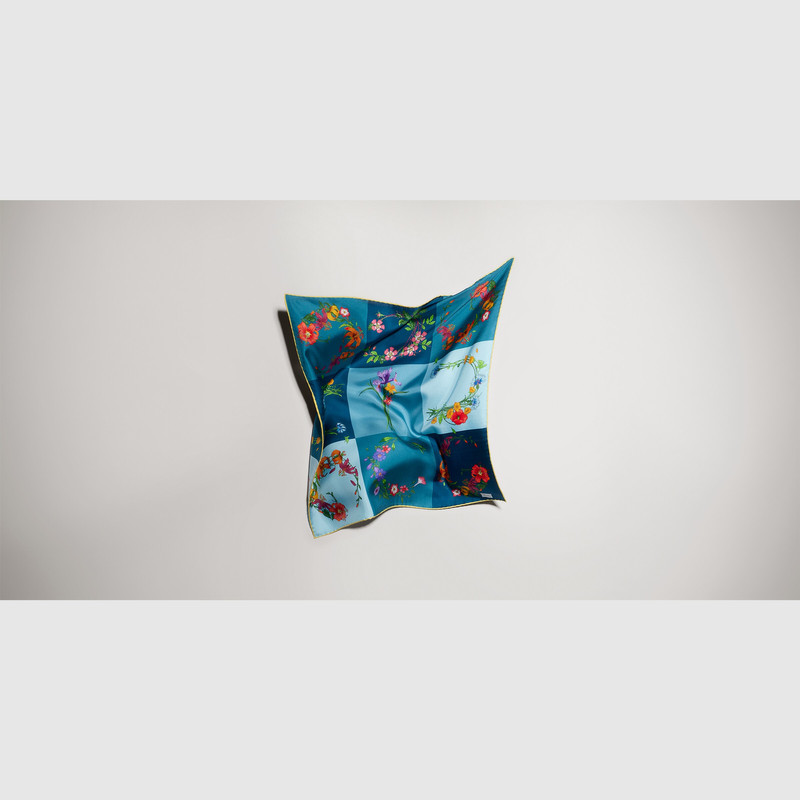 Printed silk twill bandana 1
