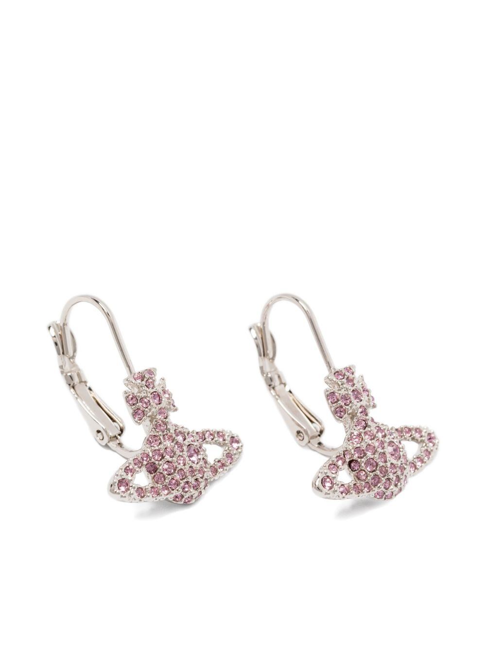 Grace Bas Relief orb crystal earrings - 4