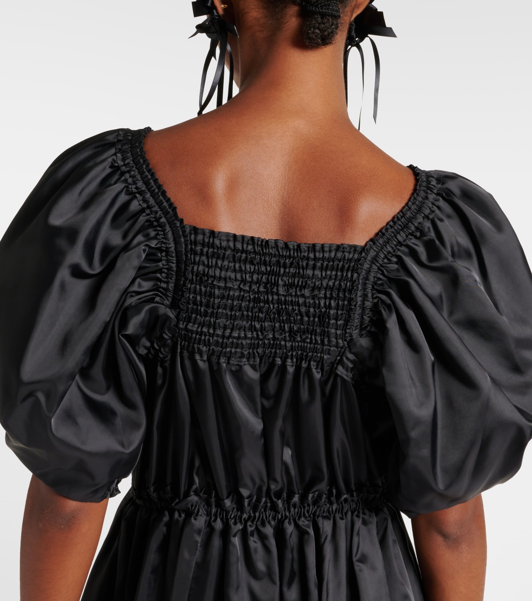Shirred midi dress - 5