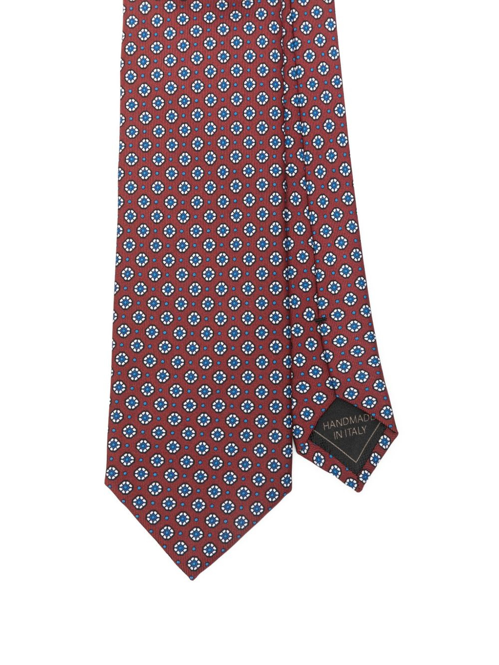 floral-print silk tie - 3