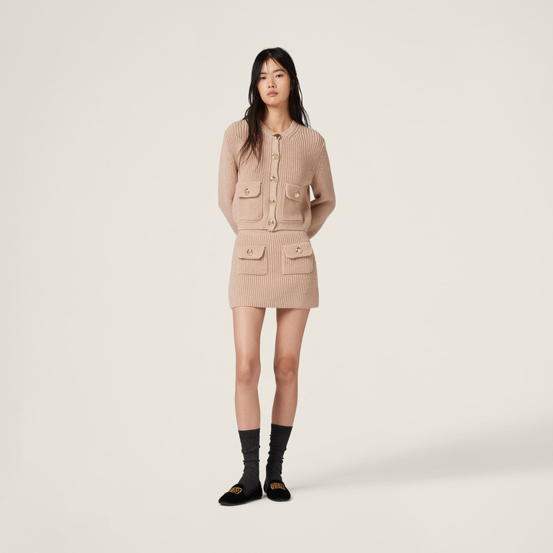 Miu Miu Wool knit cardigan outlook