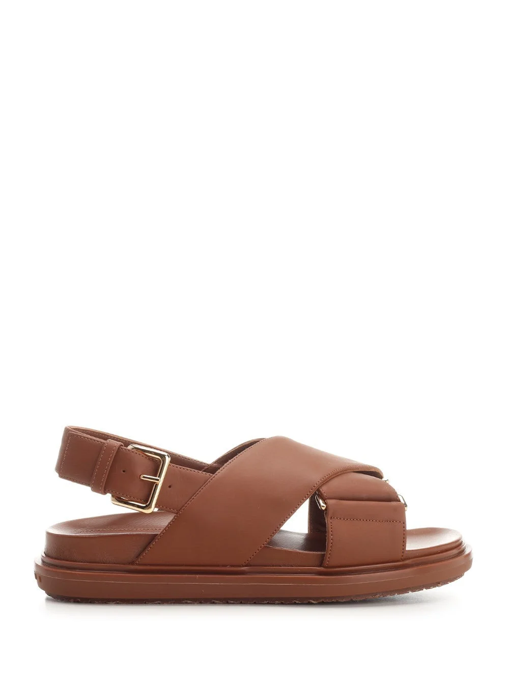Marni Women Cramel Brown "Fussbett" Sandal - 1
