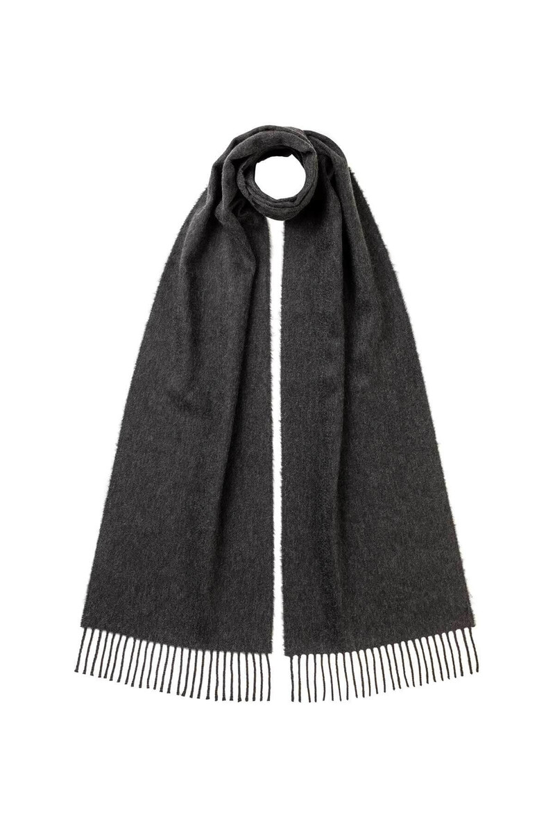 Grey Cashmere Scarf 1
