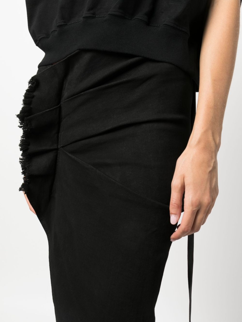 denim wrap midi skirt - 5