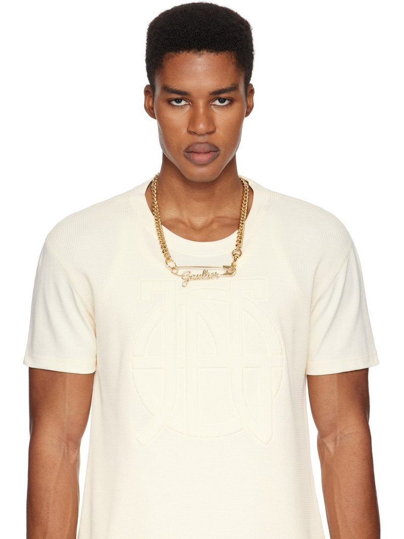 Jean Paul Gaultier Gold 'The Gaultier Safety Pin' Necklace outlook
