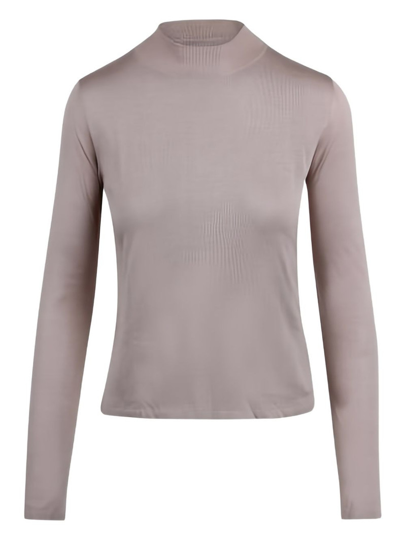 mock-neck long-sleeve sweater 1