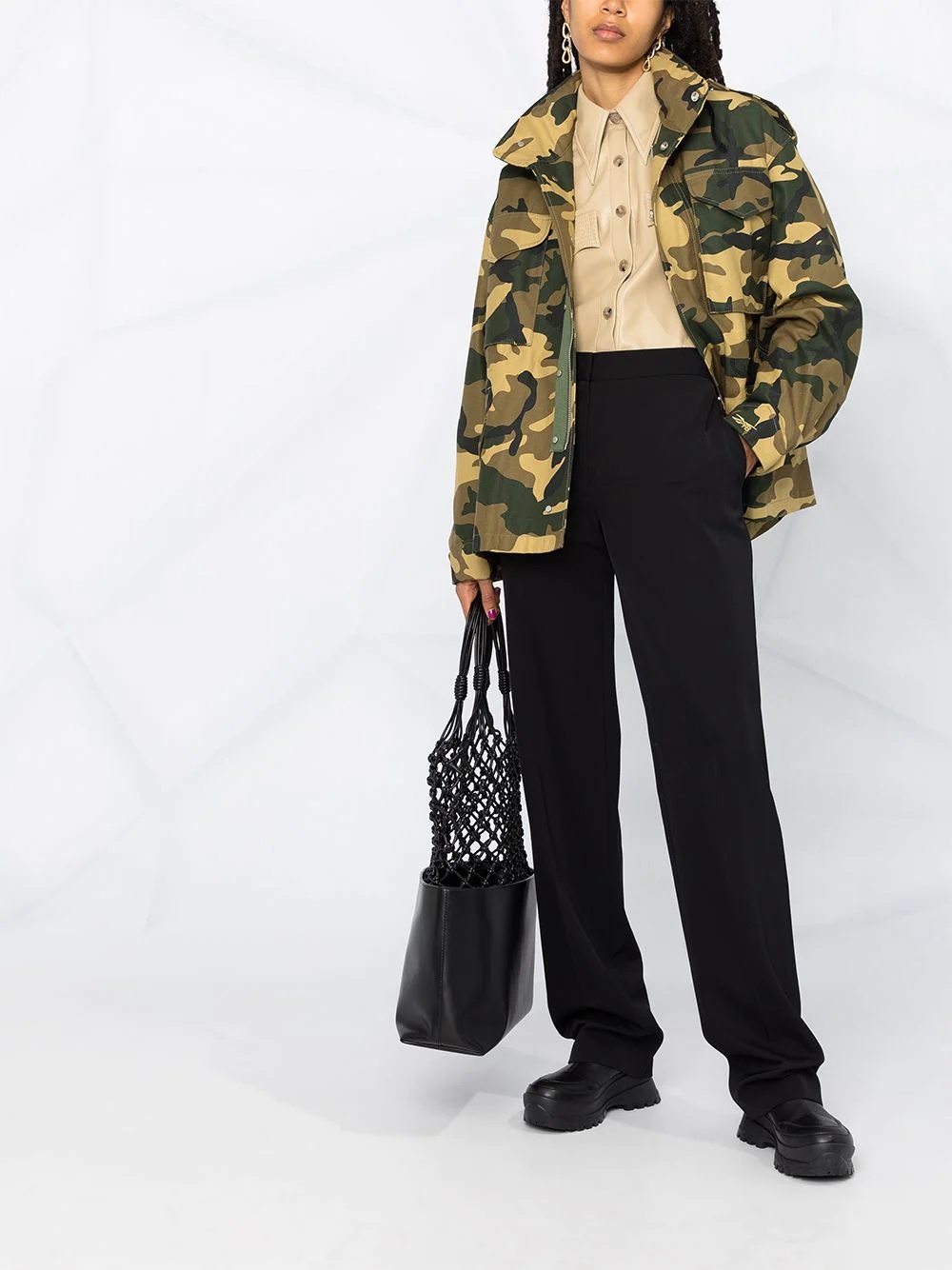 high-waist tailored trousers - 2