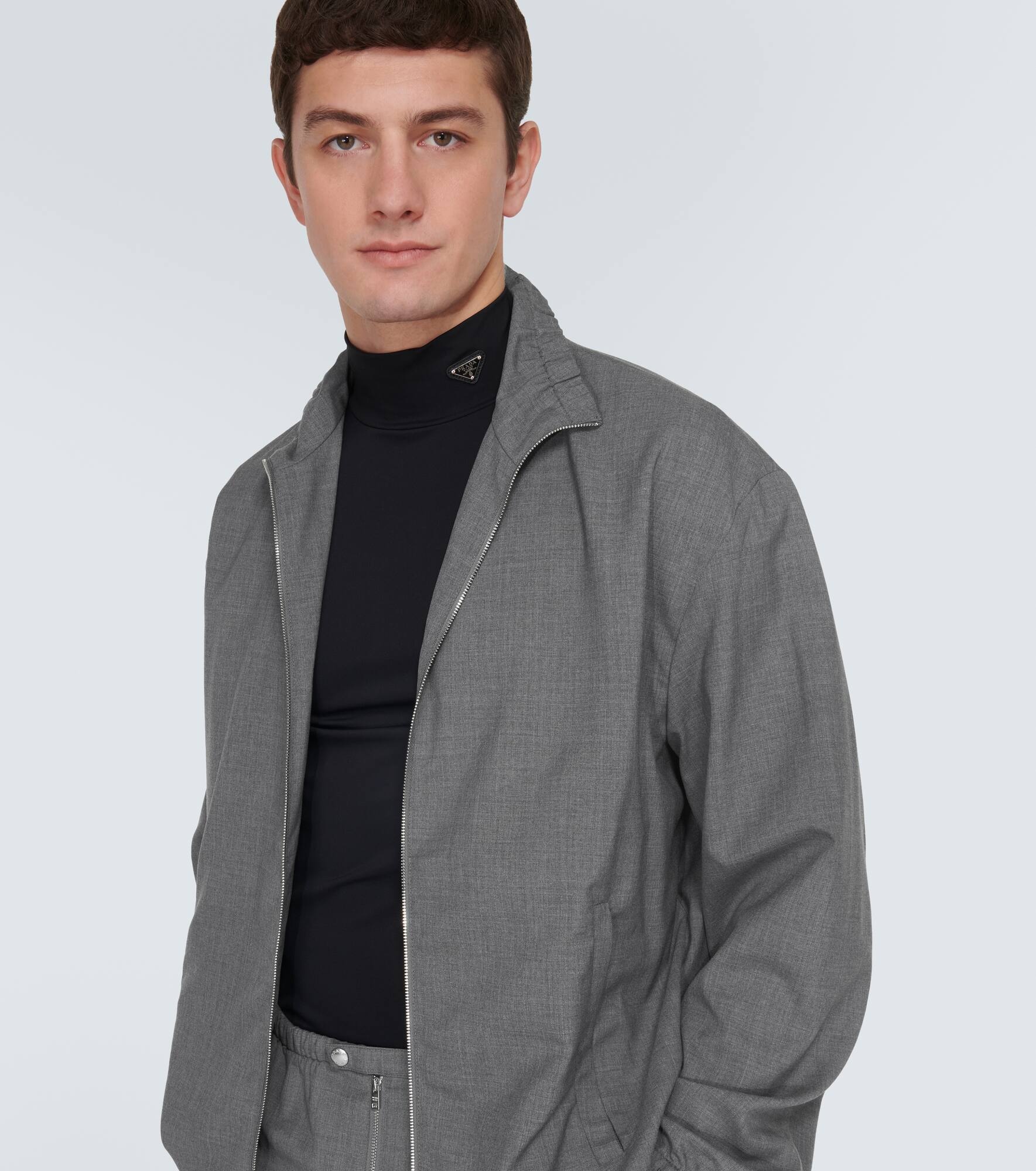 Virgin wool blouson jacket - 5