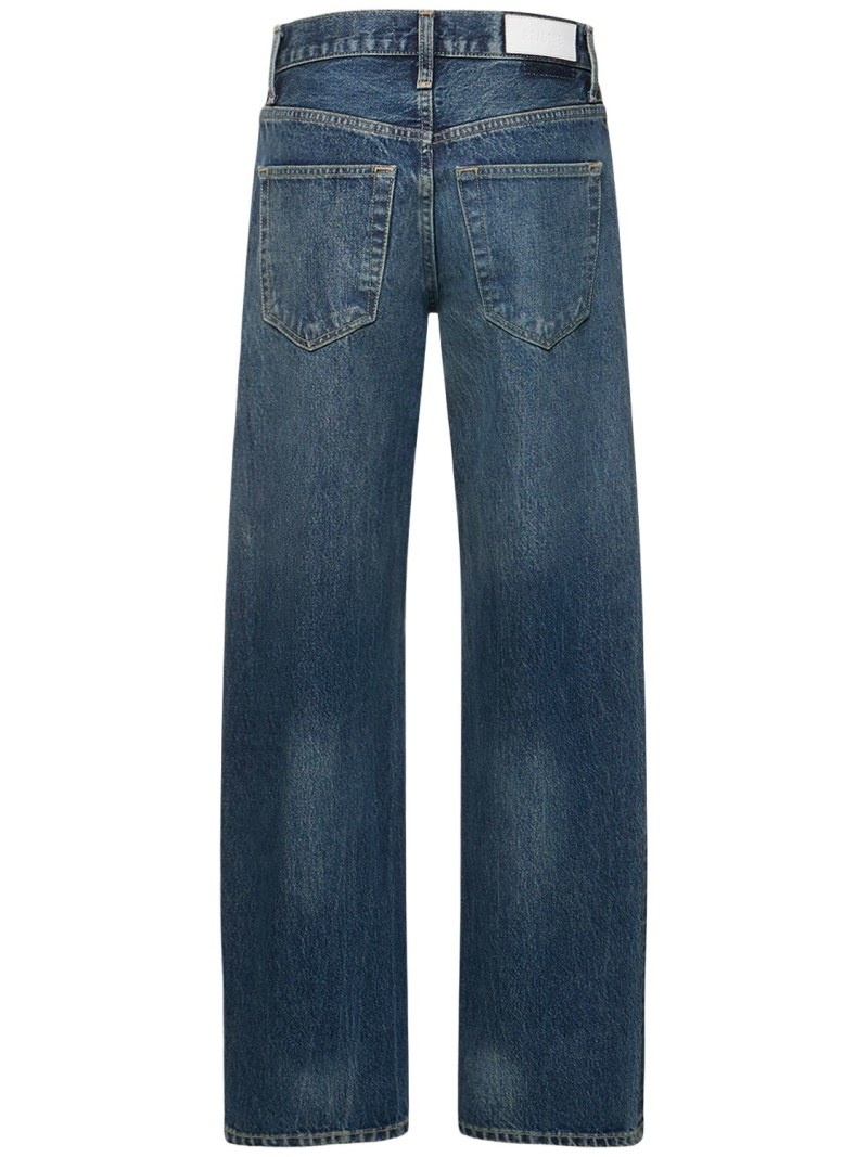 High waisted denim wide jeans - 4