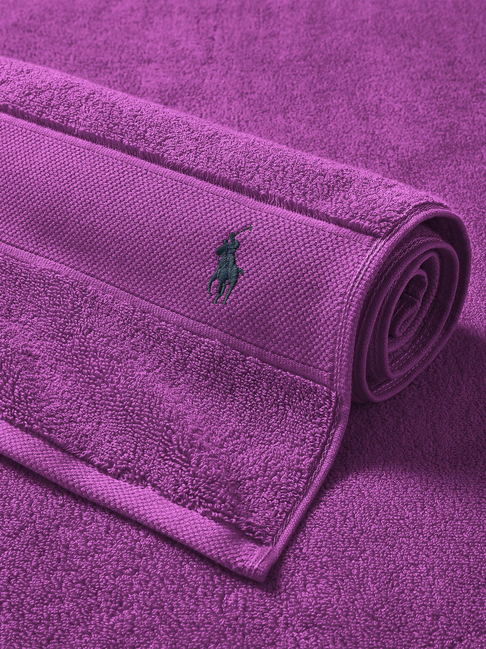 Polo Player Cotton Bath Mat - Paloma Purple - 1