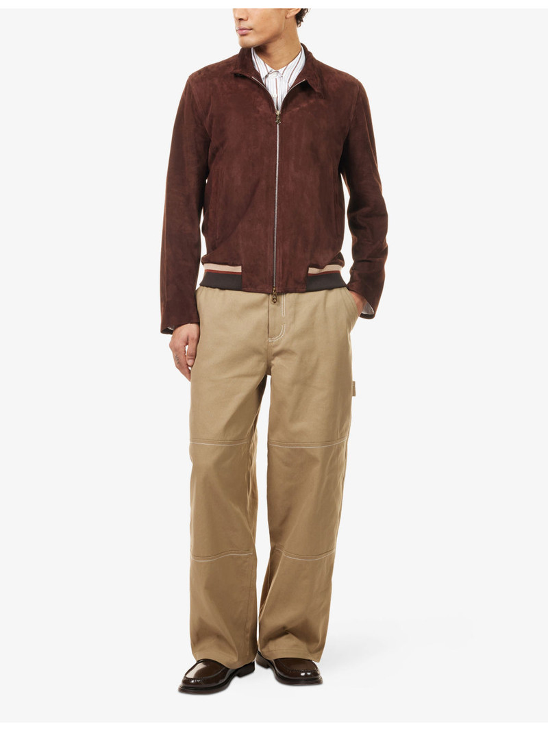 AMI Paris Straight-Leg Cotton-Blend Worker Trousers outlook