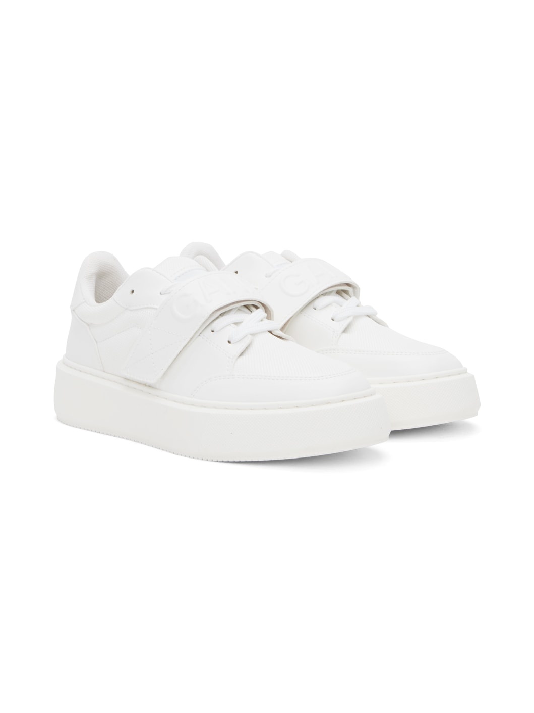 White Sporty Mix Sneakers - 4