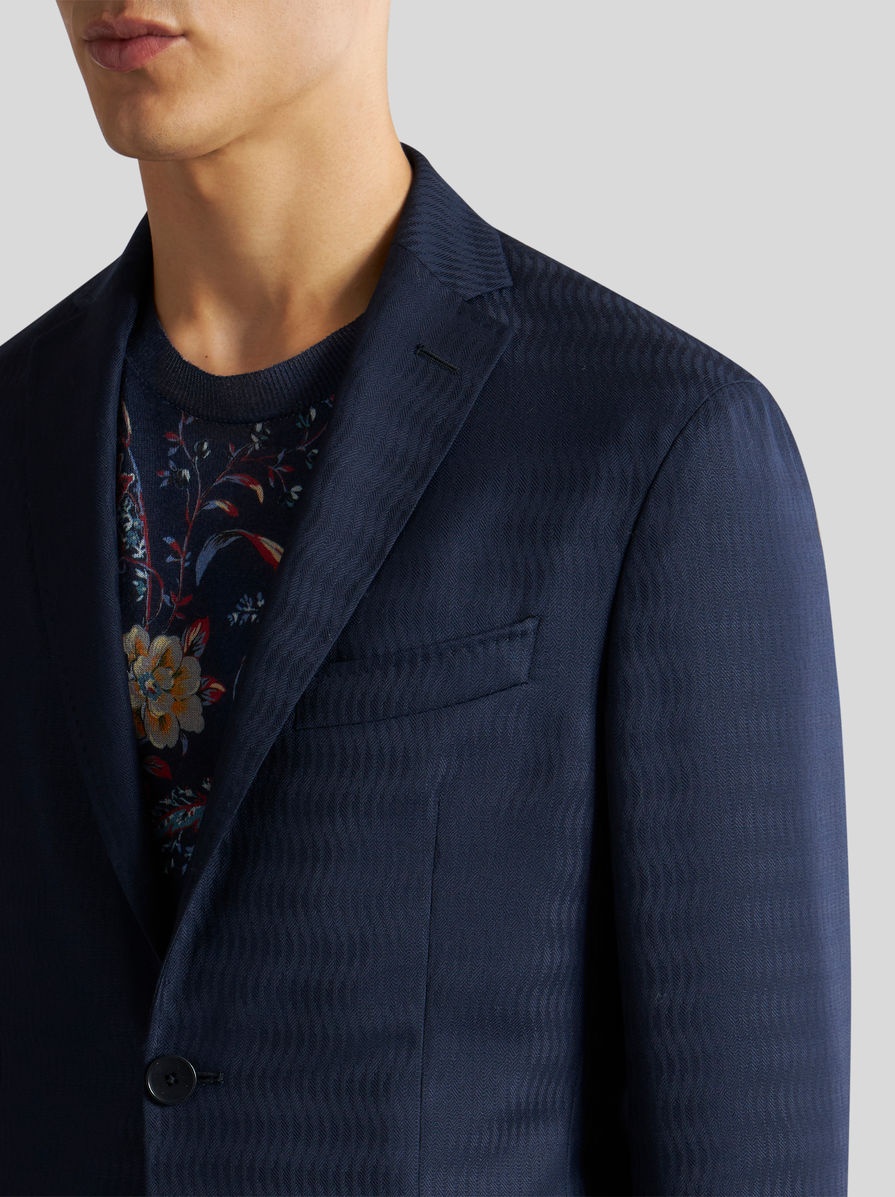WOOL JACQUARD JACKET - 2