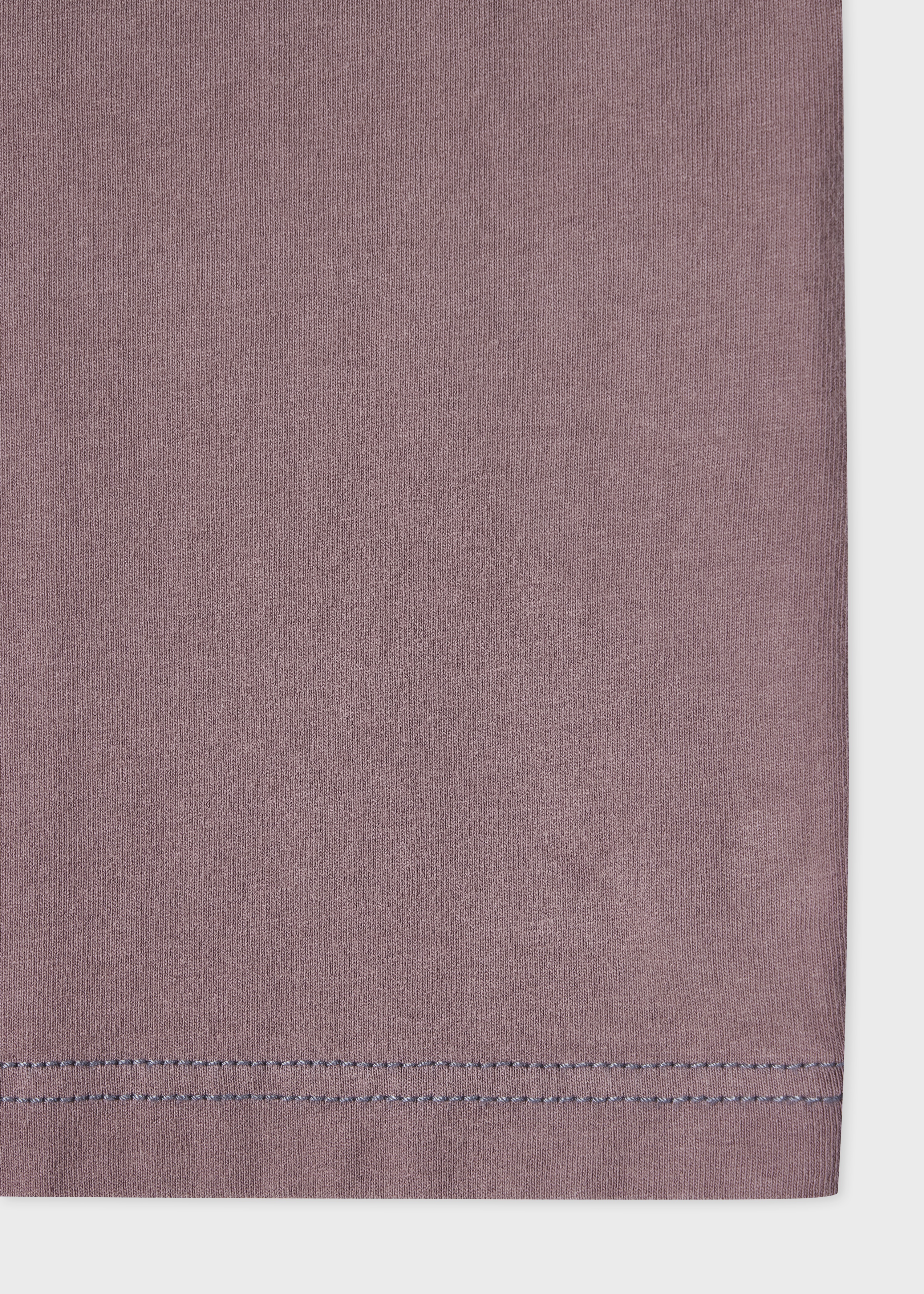 Washed Purple Pigment Dyed 'Happy' T-Shirt - 2