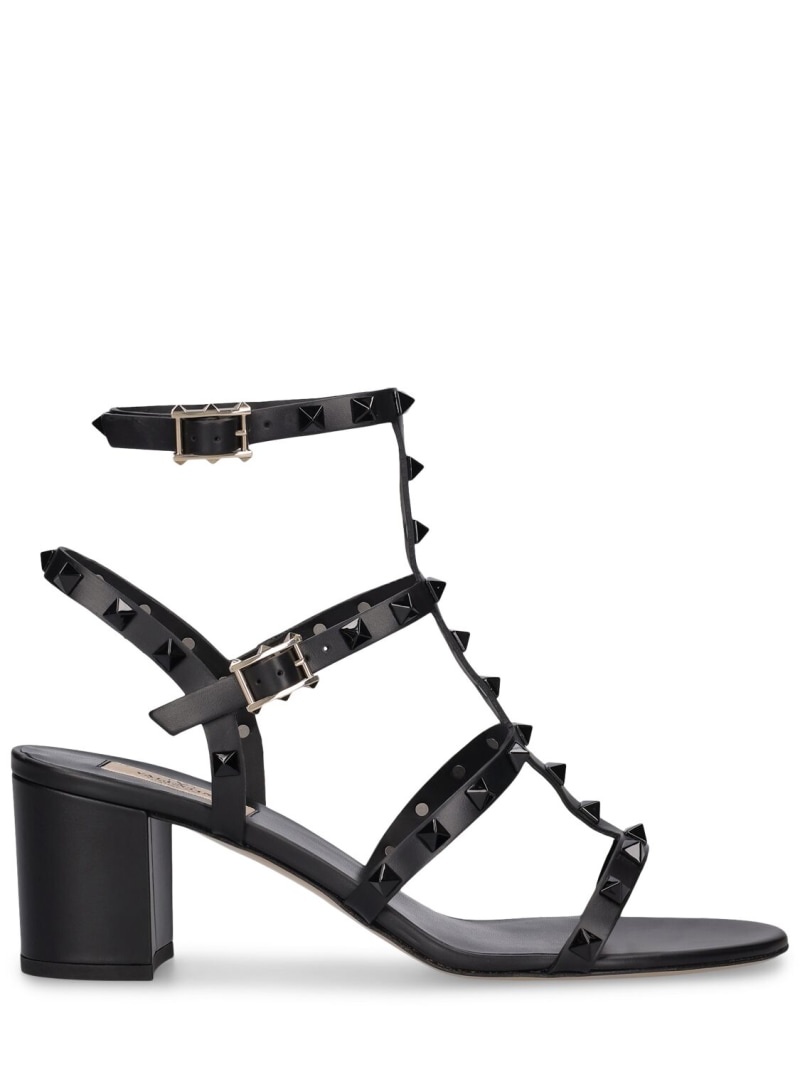 60mm Rockstud leather sandals - 1