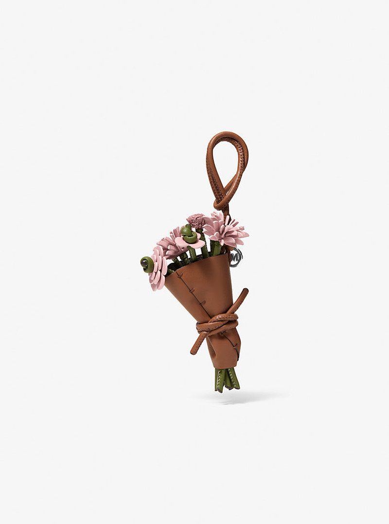 MICHAEL KORS Leather Floral Bouquet Bag Charm outlook