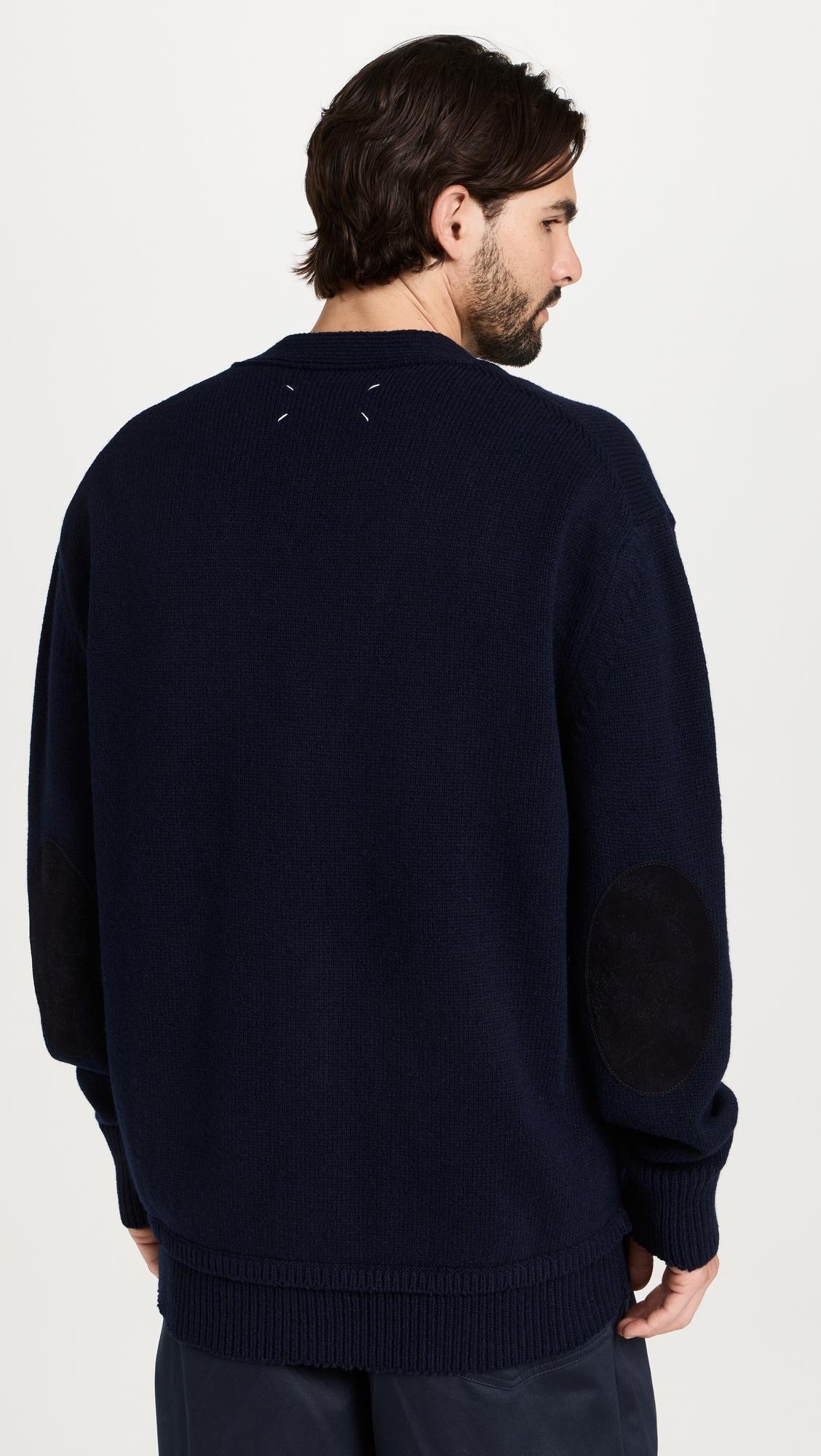 Elbow Patch Cardigan - 2
