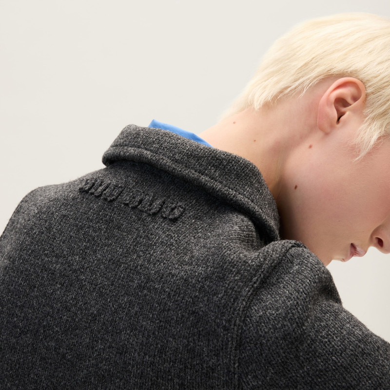 Cropped wool cardigan 5