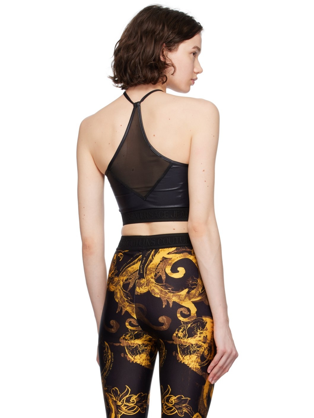 Black Paneled Tank Top - 3