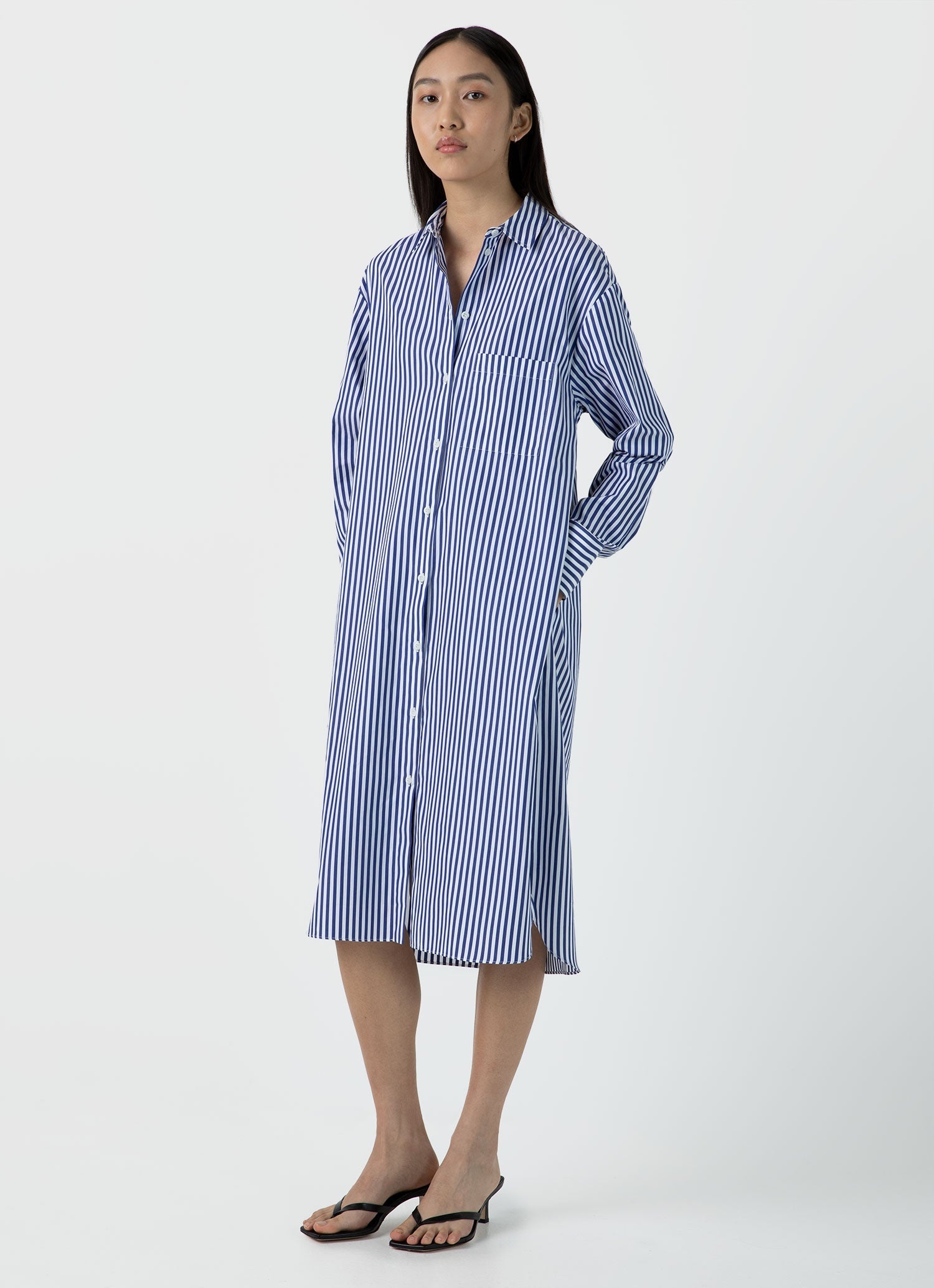 Cotton Poplin Shirt Dress - 4