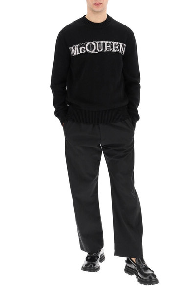 Alexander McQueen LOGO INTARSIA SWEATER outlook