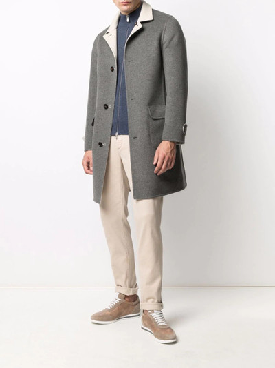 Brunello Cucinelli reversible cashmere coat outlook