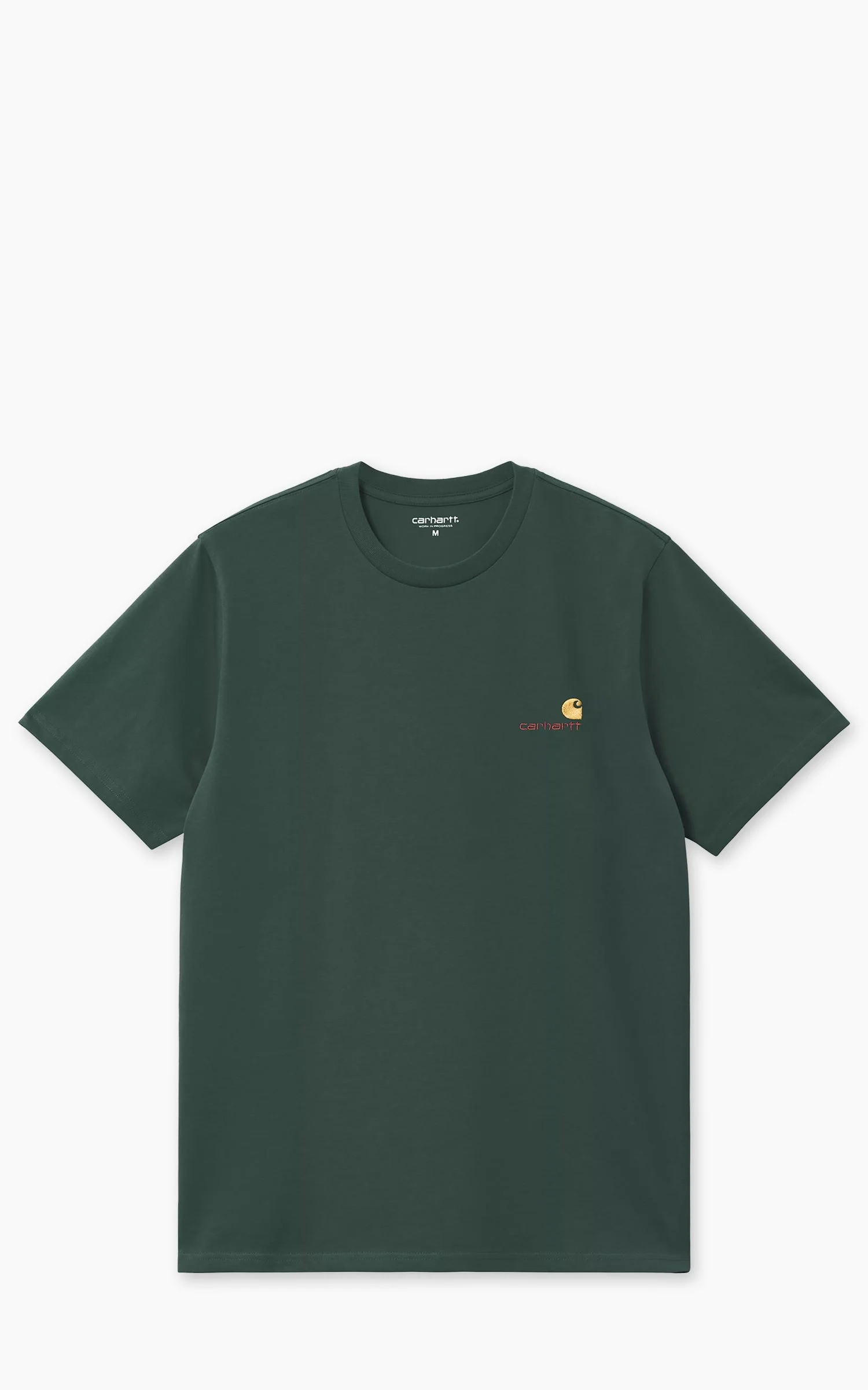 CARHARTT WIP S/S AMERICAN SCRIPT T-SHIRT KALE GREEN - 1