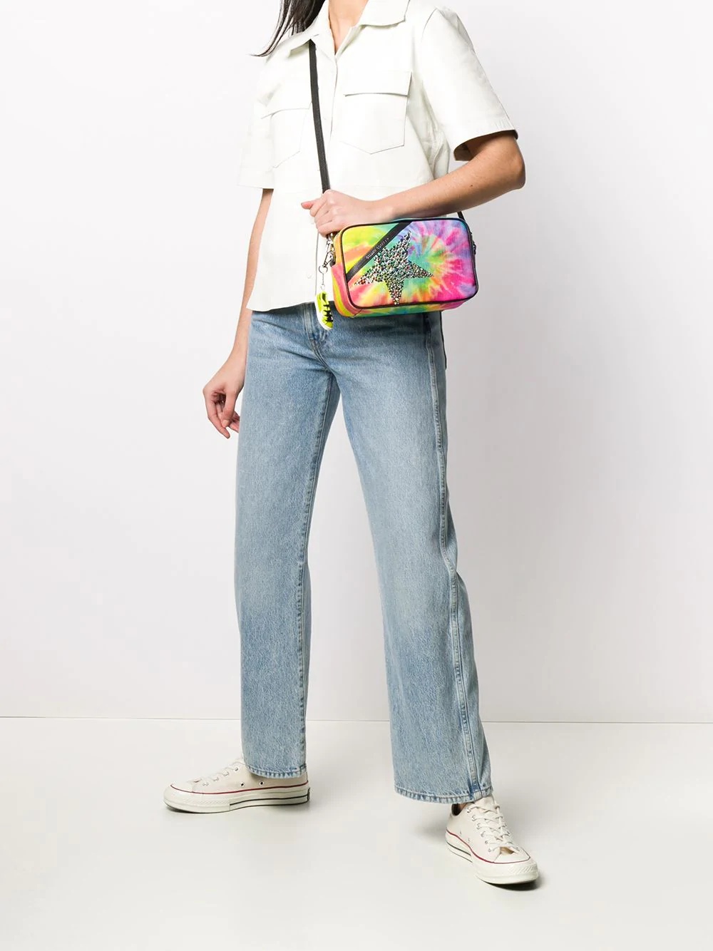 tie-dye print Star bag - 2