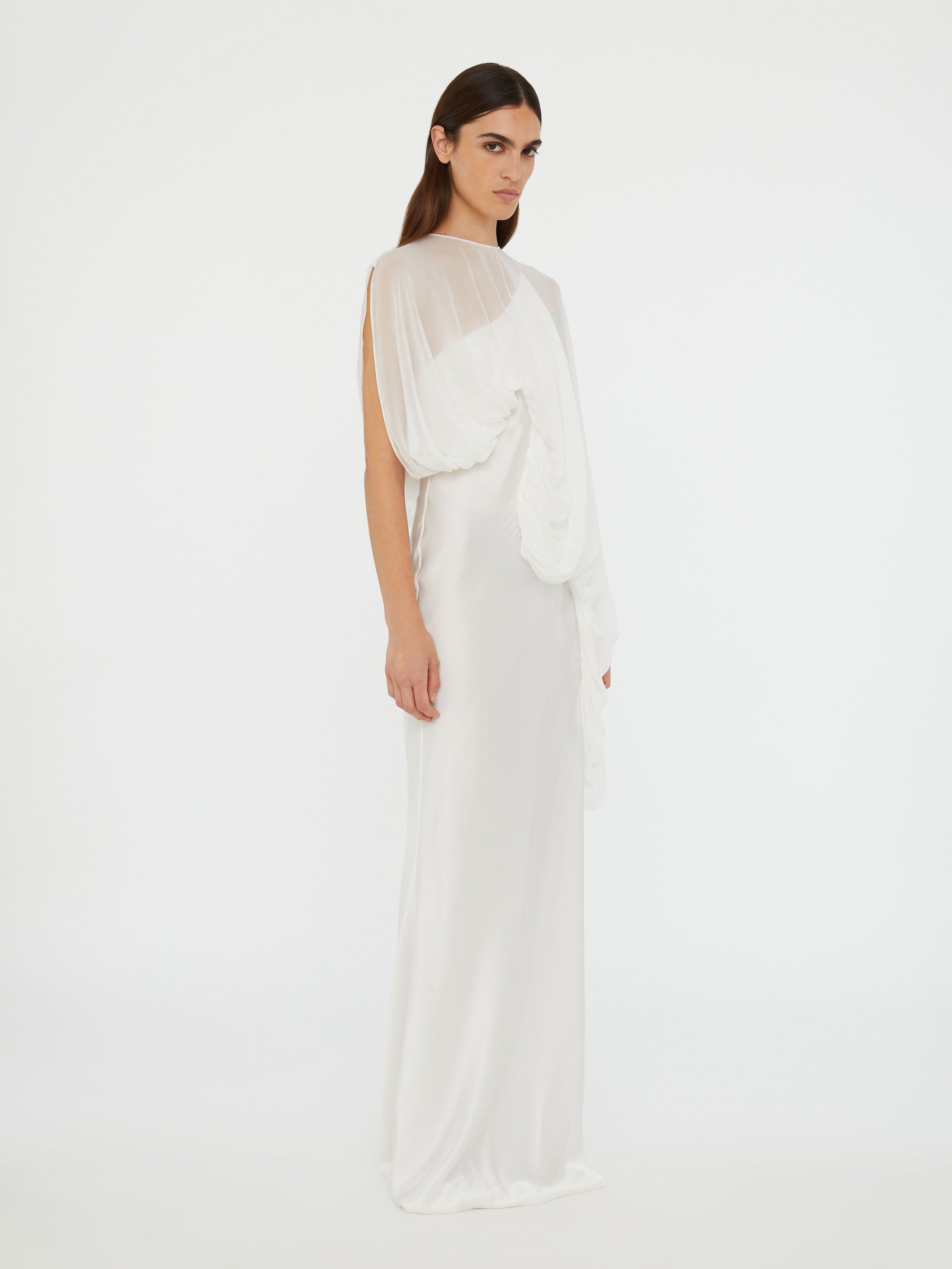 Cumulus Draped Sleeve Dress - 3