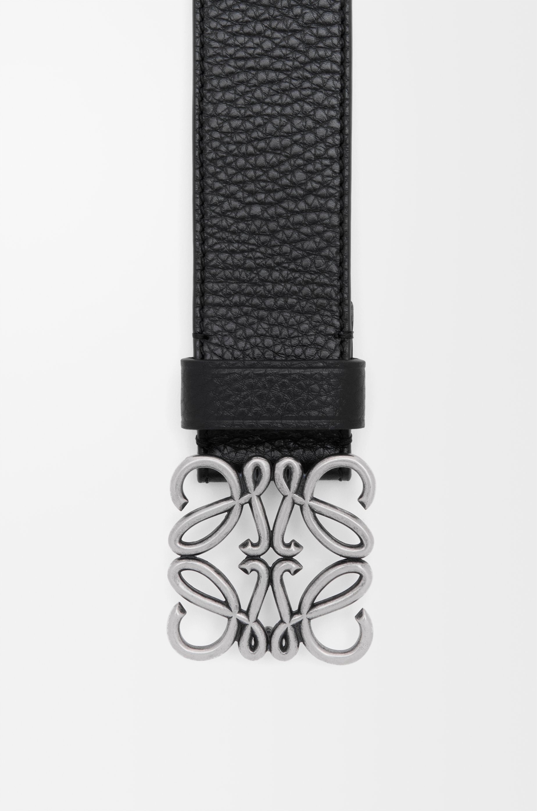 Chunky Anagram belt in supple grained calfskin - 2