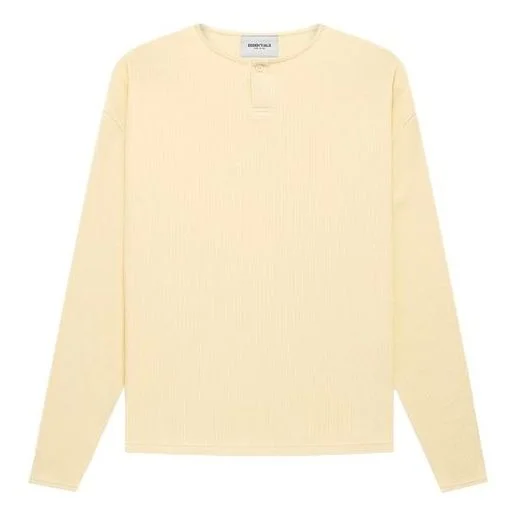 Fear of God Essentials FW21 Thermal Henley L/S Buttercream FOG-FW21-038 - 1