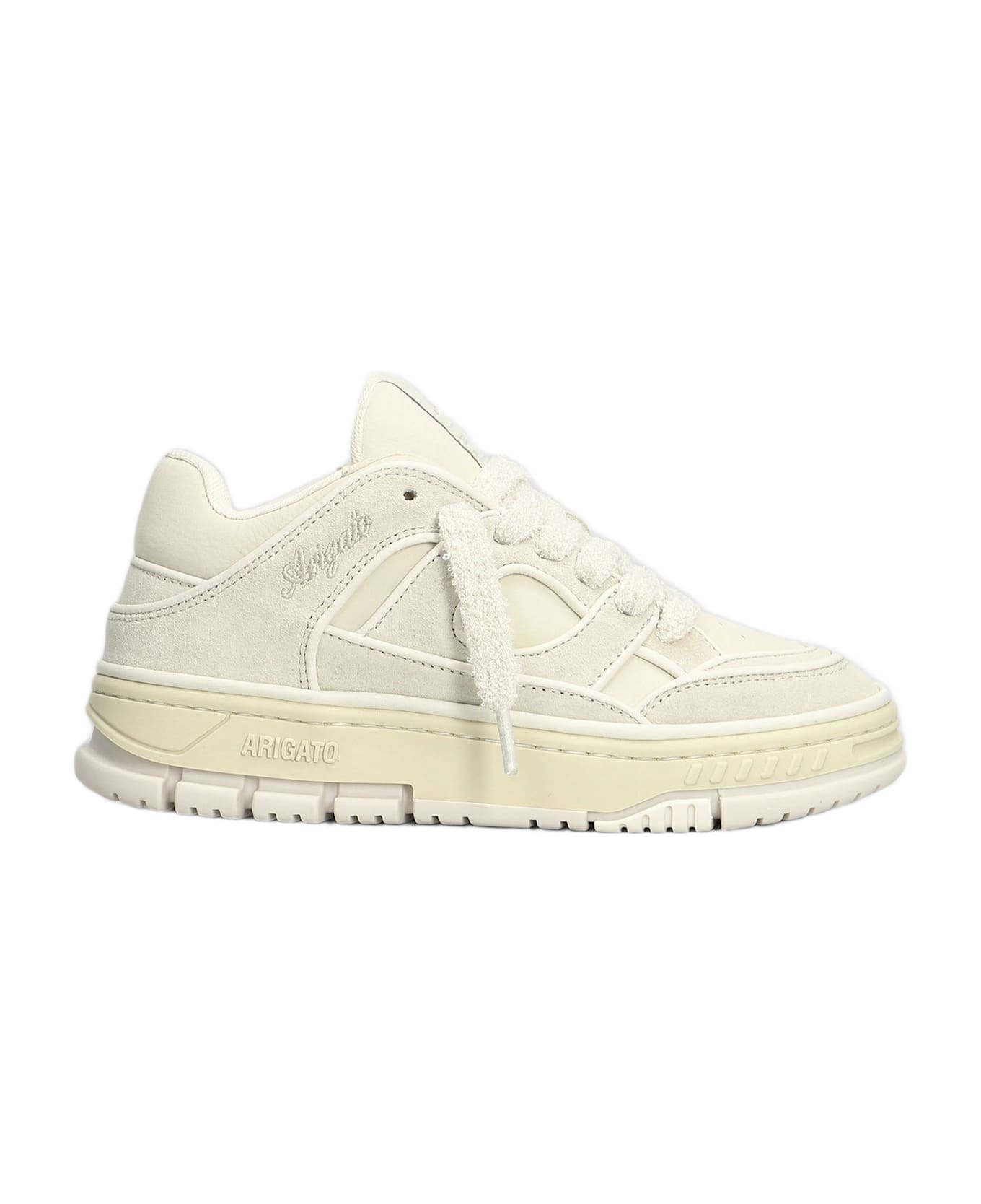 Area Lo Sneaker Sneakers In Beige Suede And Leather - 1