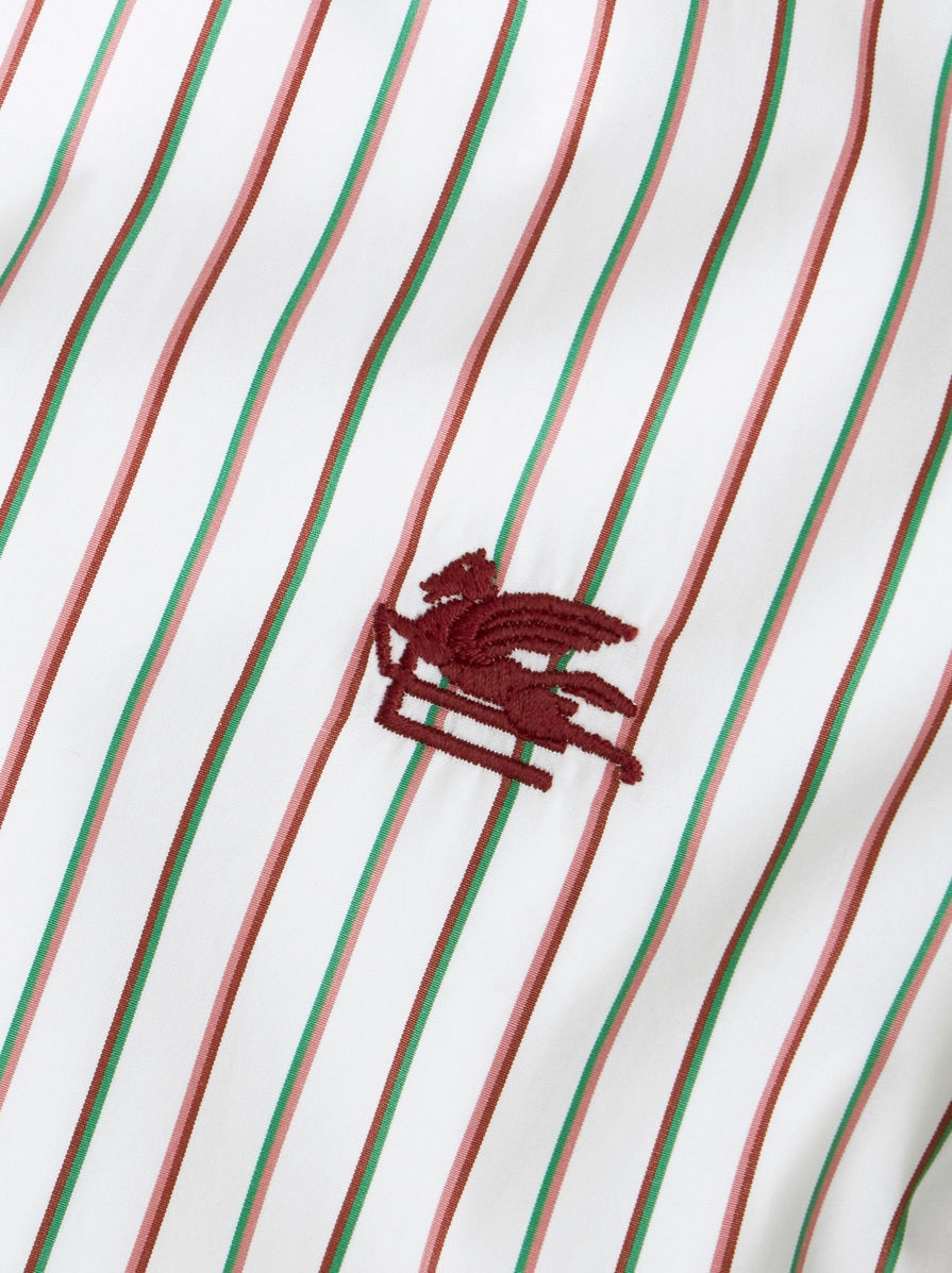 MULTICOLOURED STRIPED SHIRT WITH LOGO - 6