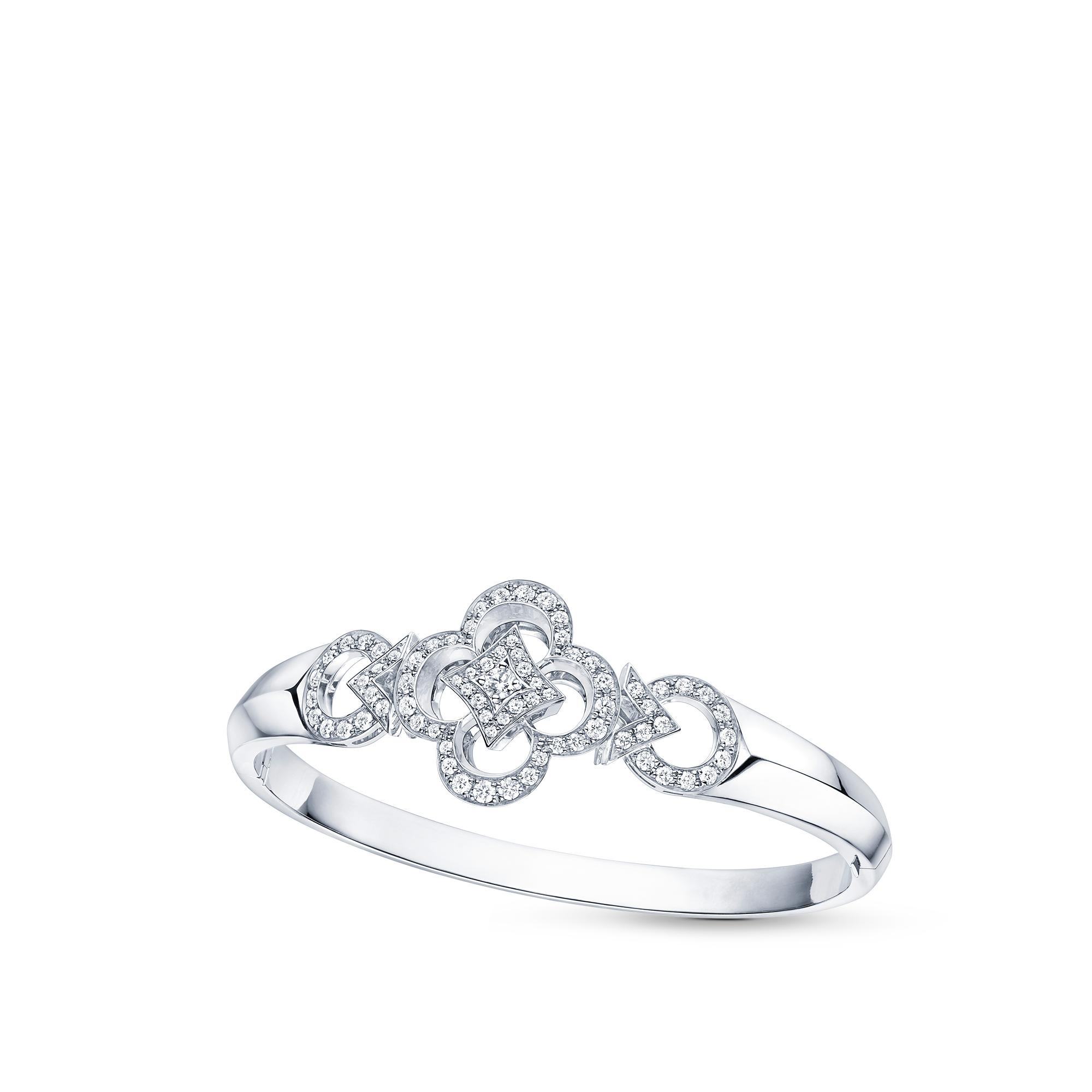 Les Ardentes Bangle, White Gold And Diamonds - 1