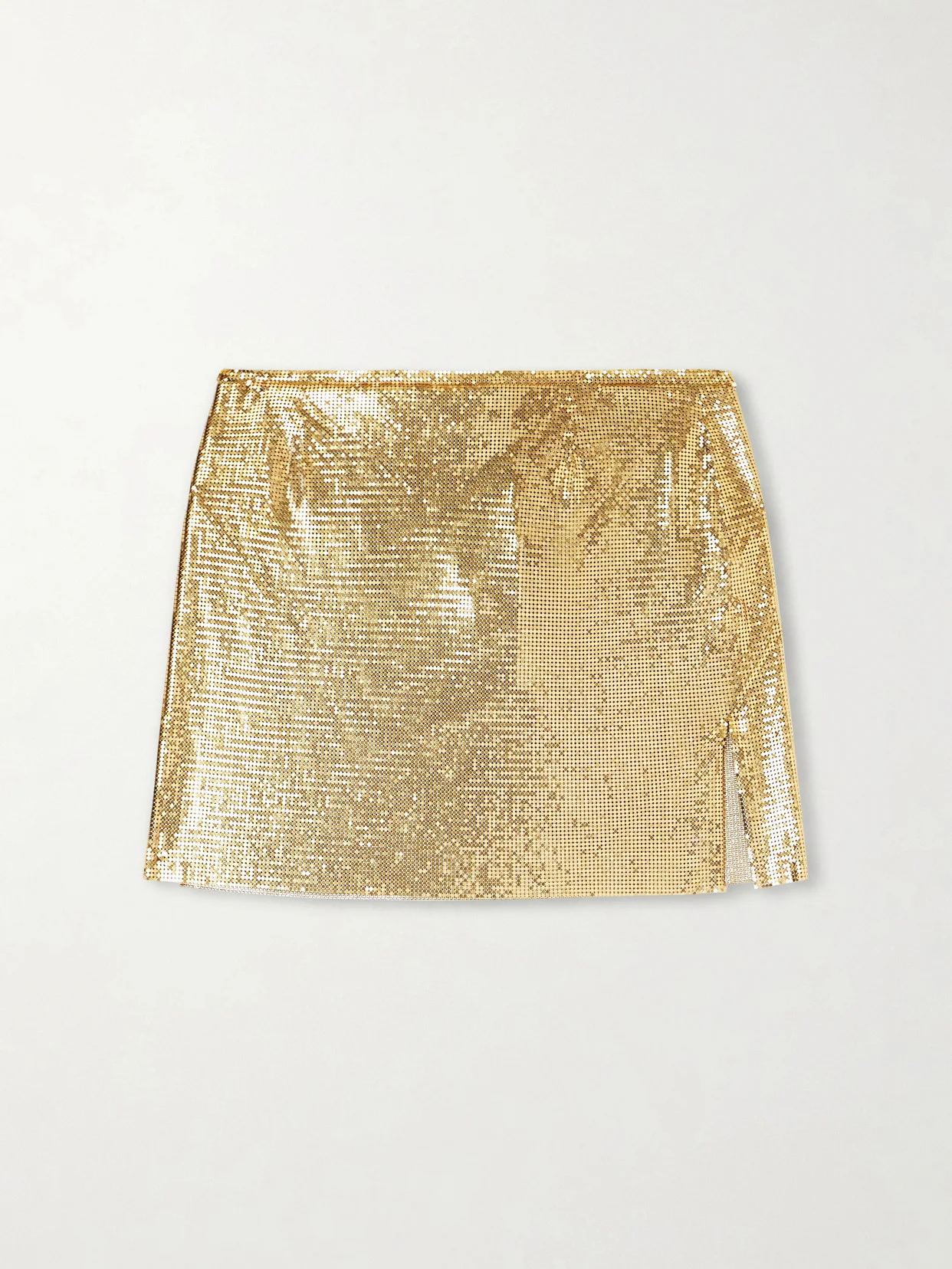 Chainmail Gold-tone Mini Skirt - 1