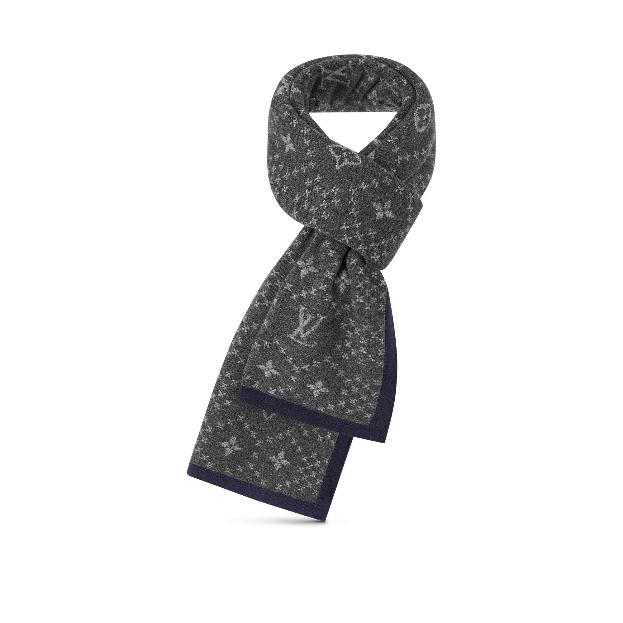 Monogram Flake Knit Scarf - 3