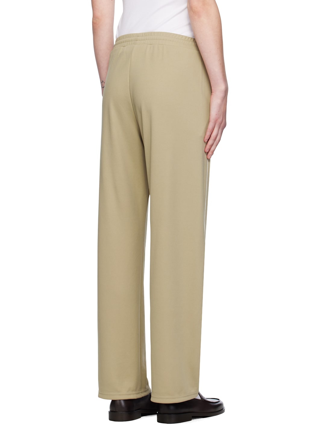 Beige Golf Embroidered Track Pants - 3
